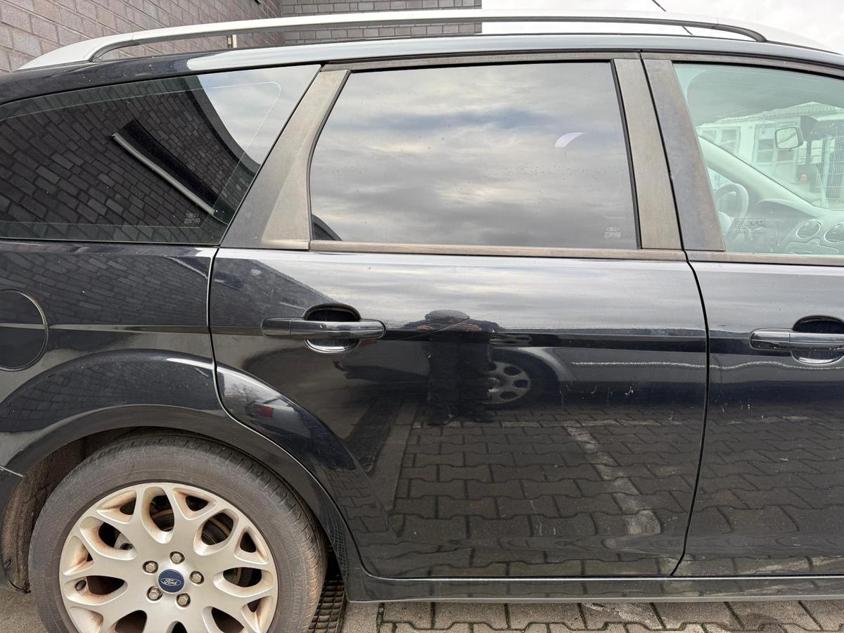 Ford Focus 2 DA3 original T&uuml;r hinten rechts Panther Schwarz Rohbau BJ09